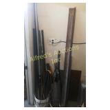 Assorted steel lot angle iron fence post rebarb Assorted steel lot angle iron fence post rebarb