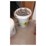 Bucket full of stainless steel springs for pool Bucket full of stainless steel springs for pool