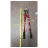24 inch bolt cutter painted red. 24 inch bolt cutter painted red.