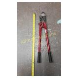 24 inch bolt cutter painted red.