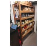 Wood shelf unit. Not the contents. Wood shelf unit. Not the contents.