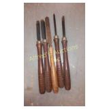 Set of 5 wood lathe tools Set of 5 wood lathe tools