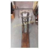 Antique drill press. Antique drill press.