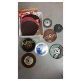 Sanding cutting and grinding lot. 6in, 7in, 8in Sanding cutting and grinding lot. 6in, 7in, 8in