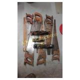 Hand Saw, Wood Plane, Block Plane Lot. Hand Saw, Wood Plane, Block Plane Lot.