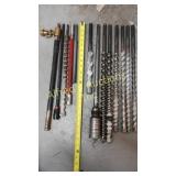 Rotary hammer drill bits. Assorted sizes assorted