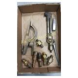 Torch and welding parts. Torch and welding parts.