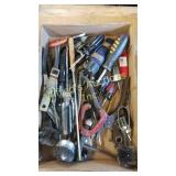 Miscellaneous trailer lot of tools screwdrivers,