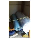 One full roll and one partial roll of pool liner One full roll and one partial roll of pool liner