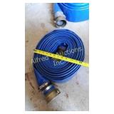 Blue Flat Hose With Couplers