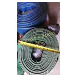 Green Flat Hose With Couplers