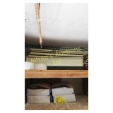 Metal shelves. Sold as a lot Metal shelves. Sold as a lot