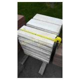 36 pieces of concrete pool coping. 24 in Long by 36 pieces of concrete pool coping. 24 in Long by