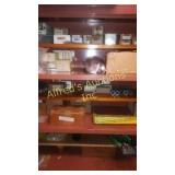 Contents of metal cabinet hardware, chemicals,