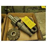 MILLING CUTTERS & 50 TAPER HOLDER