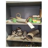 SHELF & CONTENTS - MISC, PAINT SUPPLIES