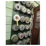 GRINDING WHEELS ON WALL