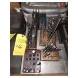 REAMERS, TWIST DRILLS, MISC TOOLING IN BLOCKS