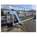 CHIP CONVEYOR 254' LONG, 50' EXIT, SOLID LINK BELT