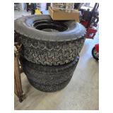 4 BFGOODRICH 33X12.5R15 LT TIRES ON CHEVY 6 BOLTS