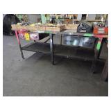 WOOD TOP WORKBENCH, W/ DRAWERS