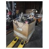 2 SKIDS MISC MACHINE PARTS