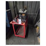 CHICAGO ELECTRIC 90 AMP FLUX WIRE WELDER & CART
