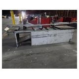 TWO SCREW TYPE LIFTS & METAL TABLE
