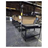 6 LIGHTED WORKBENCHES W/ OUTLETS