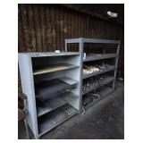 TWO SETS METAL SHELFS