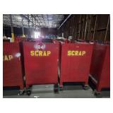 TWO ROLLER SCRAP BINS