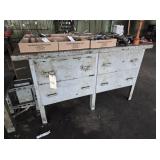 28"x60" 4 DRAWER METAL CABINET / WORKBENCH