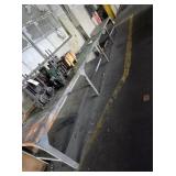 30"x 230" METAL TABLE & 2