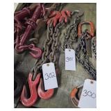 TWO DOUBLE HOOK CHAINS