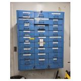 27 DRAWER CABINET, ELECTRICAL CONTENTS