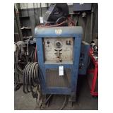 MILLER GOLDSTAR SR300 WELDER, HELMETS, ROD