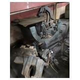 VISE & PARTS ON FLOOR