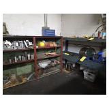 ASSORTED CONTENTS OF SHELF & 2 SHELVING UNITS