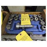 SET OF EXPANDLE COLLETS & MASTER CAT 40