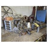 MISC METALS ON TABLE