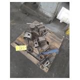 SKID OF MISC METALS, TOOLING, PISTONS