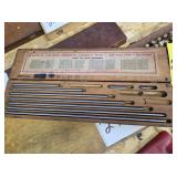 STARRETT INSIDE MIC SET, 4"-40"