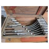 12 PIECE MICROMETER SET, MISSING 1-2"