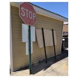 STOP SIGN & RANDOM SIGNS & HOLDERS