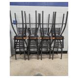 8 HOLLAND HIGH TOP SWIVEL STOOLS