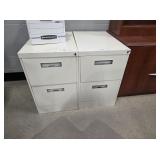 TWO 2-DRAWER FILING CABINETS