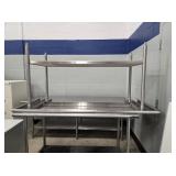 STAINLESS STEEL COUNTER W/ BACKSPLASH