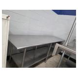 STAINLESS STEEL TABLE, 30"x96"x35"H