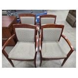 FOUR ARM CHAIRS