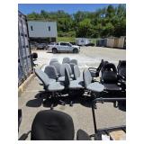 GREY ROLLER CHAIRS , 12